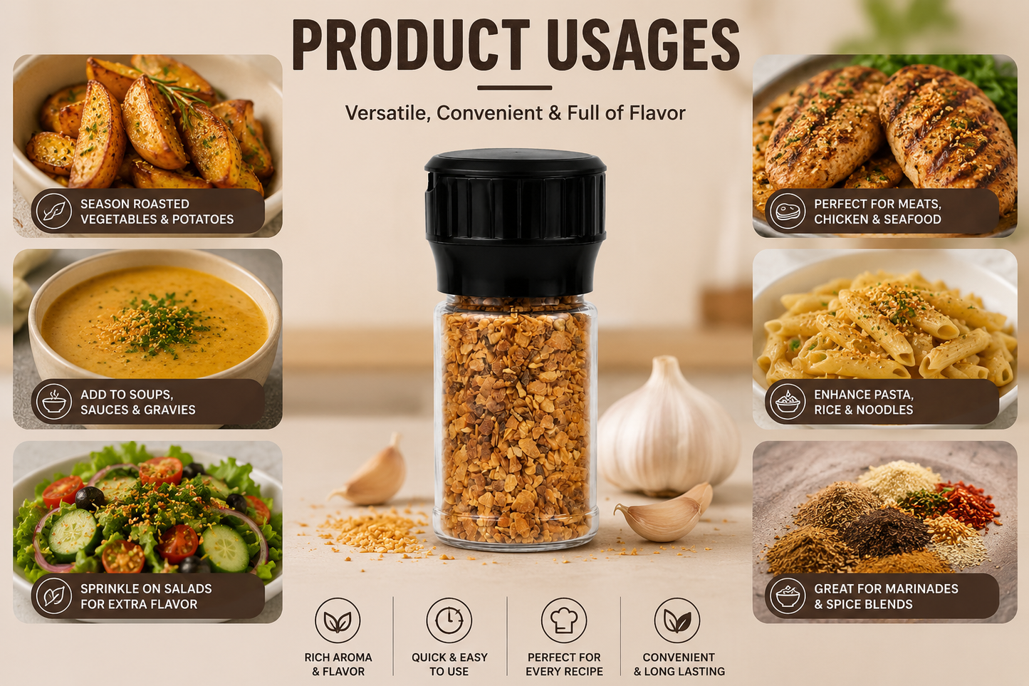 Garlic Granules (Crusher bottle)