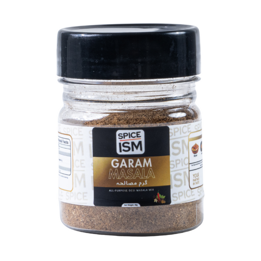 Spiceism Garam Masala Spice Blend bottle – aromatic whole roasted spice mix for Desi meals